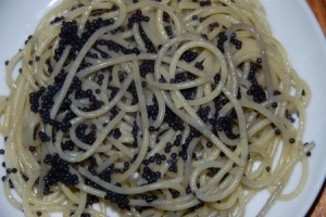Spaghettini mit Kaviar